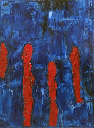 Bleu et rouge by Vero MAZUREK