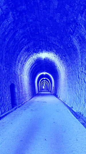 Tunnel bleu by Marie DUBOIS