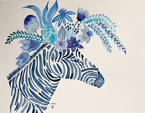 Zebre Colorful by Flavia