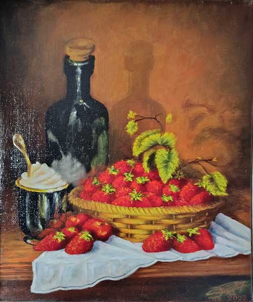 La corbeille de fraises by Serge Degat