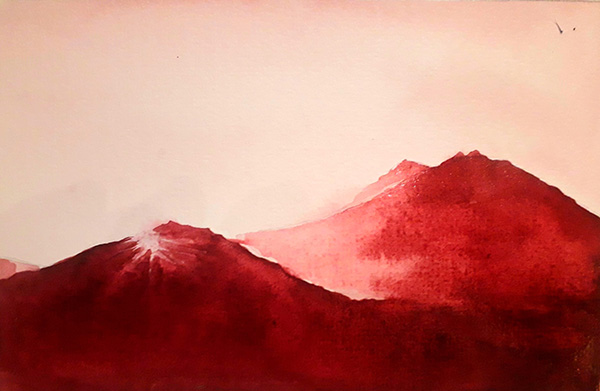 Soleil rouge by Claire Baudry
