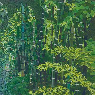 Forêt de bambous by Corinne Strazzieri