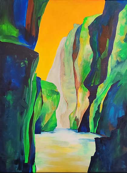 Lumière au Fond du Canyon by Lucile Plancke Delassus