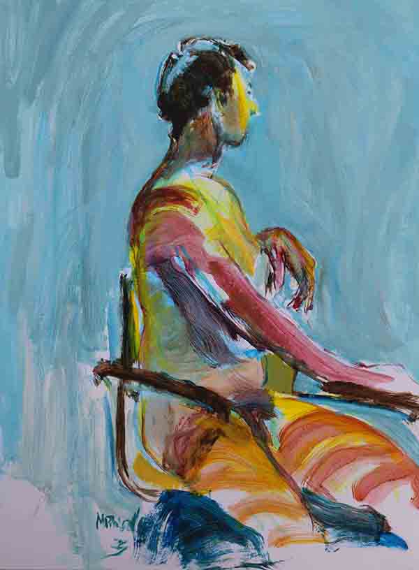 Face à la lumière by Martine Pinsolle