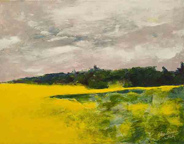 Yellow colza by Annie France Notari